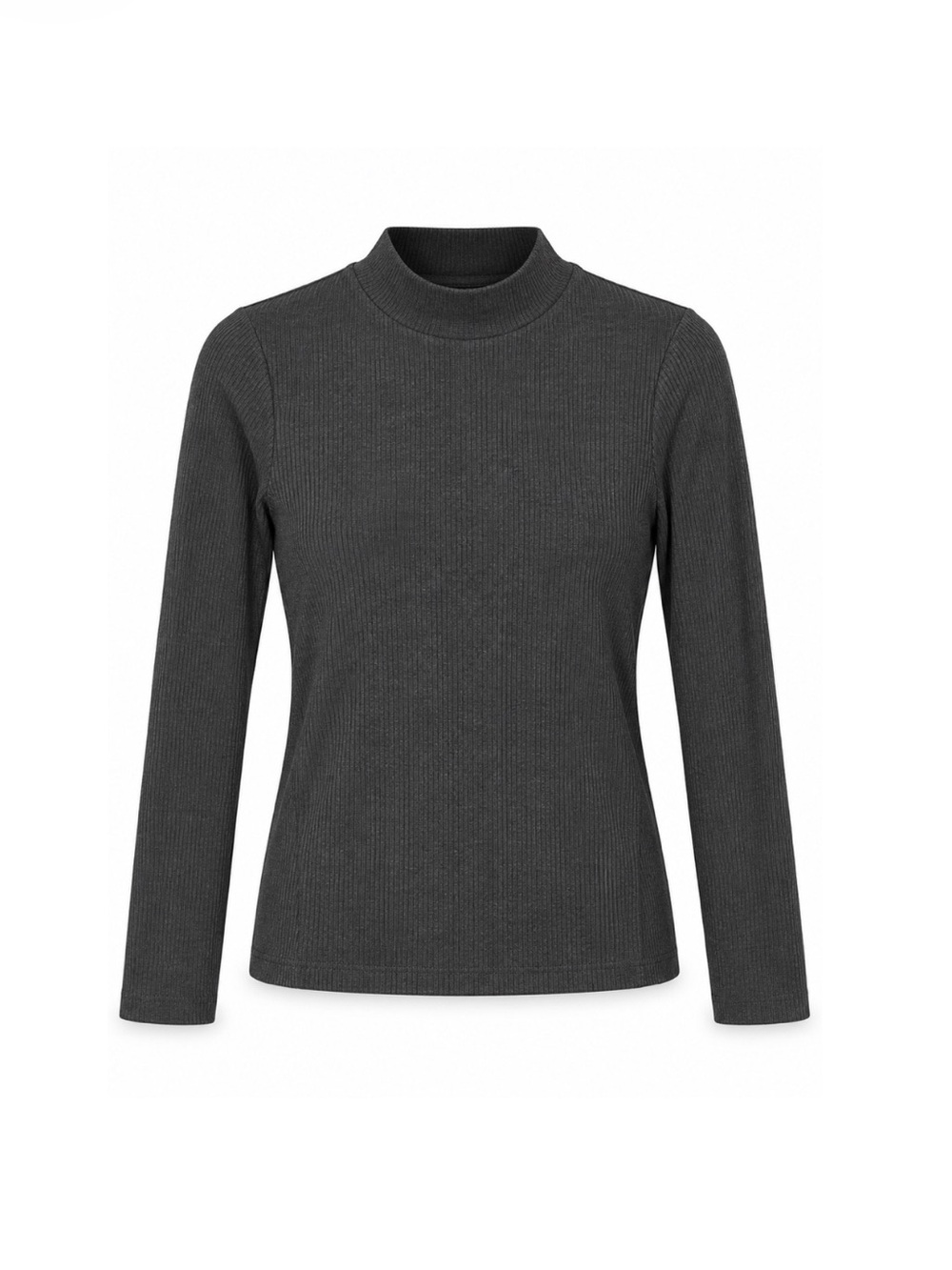 Banana Republic Ribbed Turtleneck Top - Charcoal Grey, Size M